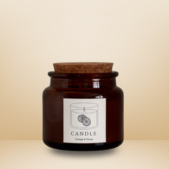 Duftkerze Orange & Flower – Sojawachs – Essentials Candles – 180 ml & 65 ml