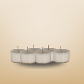 Teelichter aus Sojawachs | Duftfrei, vegan, handgegossen - Essentials Candles 6er Set