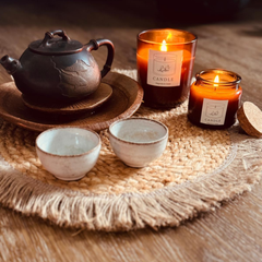 Duftkerze Lily of the Valley & Iris – Sojawachs – Essentials Candles – 180 ml &  65 ml