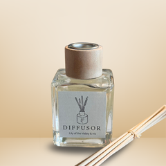 Essentials Candles Raumduft Diffusor Lily of the Valley & Iris in Glasflasche mit Stäbchen