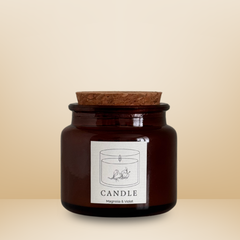 Duftkerze Magnolia & Violet – Sojawachs – Essentials Candles – 180 ml & 65 ml