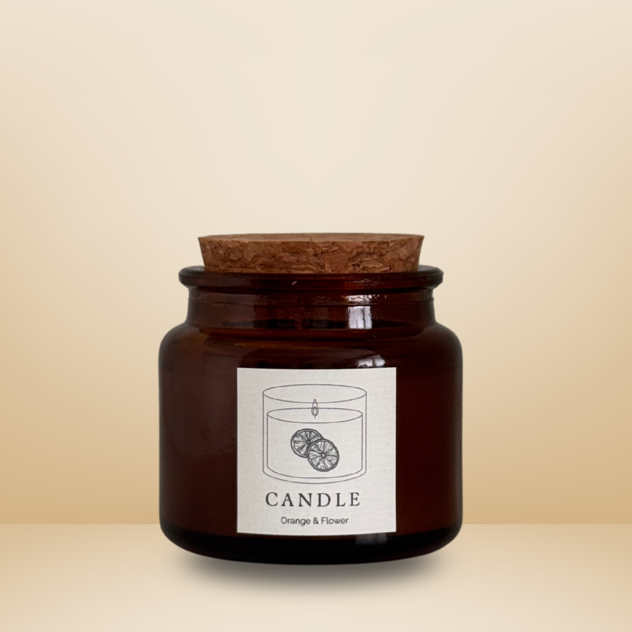 Duftkerze Orange & Flower – Sojawachs – Essentials Candles – 180 ml & 65 ml