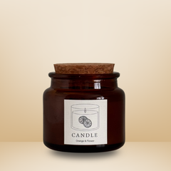 Duftkerze Orange & Flower – Sojawachs – Essentials Candles – 180 ml & 65 ml